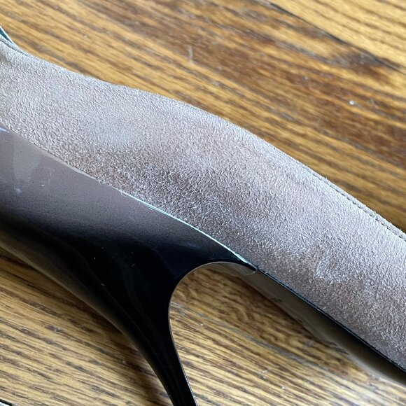 Miu Miu Two-Tone Suede and Patent Leather Pumps, Size 40 EU - Picture 14 of 16